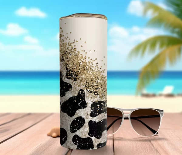 Personalised Tumbler - Leopard skin design