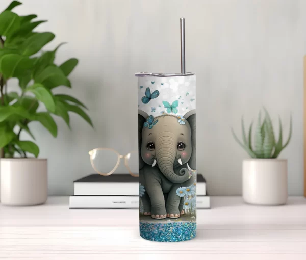 Personalised Tumbler - Little Elephant