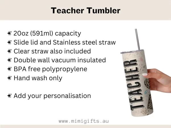 Personalised Teacher Tumbler