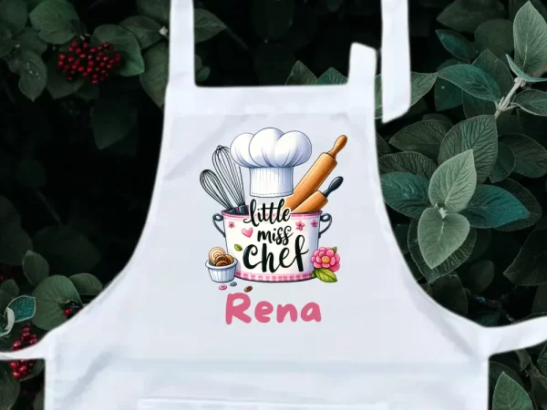 Personalised Apron for Kids - Little Miss Chef