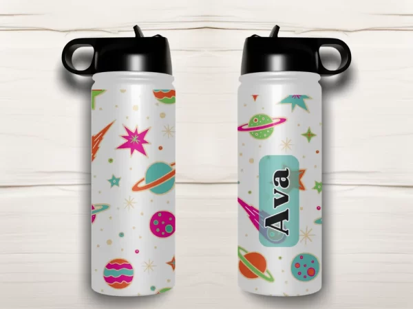 Personalised Kids Drink Bottle - Planets