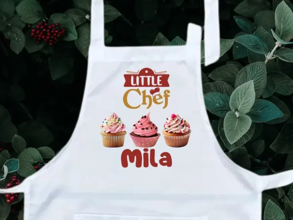 Personalised Apron for Kids - Cup Cake