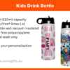Personalised Kids Drink Bottle - Tiny Monsters