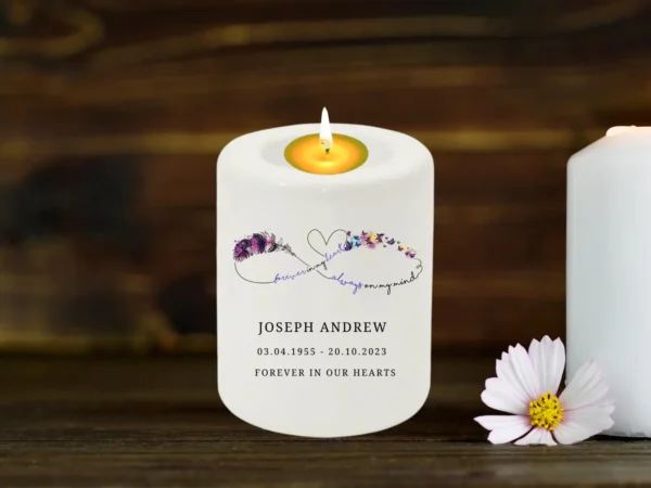 Personalised Memorial TeaLight Candle Holder in my heart