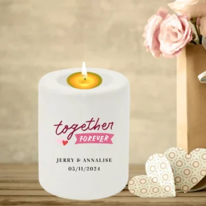 Personalised Candle Holder - Together Forever