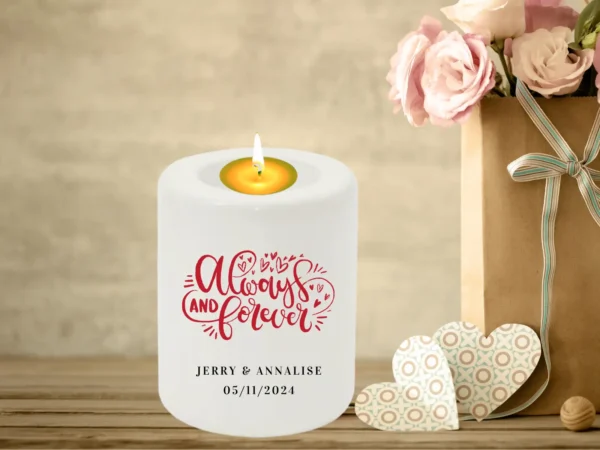 Personalised Candle Holder - Together Forever