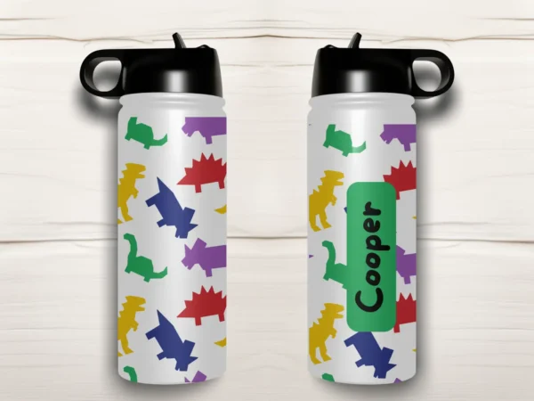 Personalised Drink Bottle Little Dinosaurs