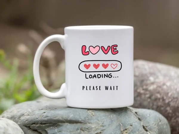 Personalised Valentine's Day Mug Wedding Anniversary - Love loading