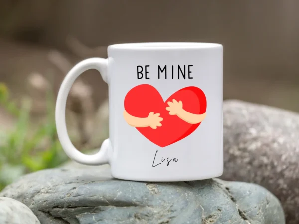 Personalised Valentine's Day Mug Red Heart