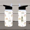 Personalised Kids Drink Bottle 14oz Little Rainbows