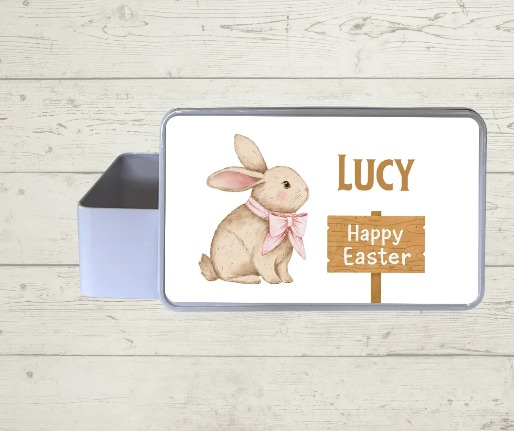 Personalised Easter Bunny Keepsake Tin