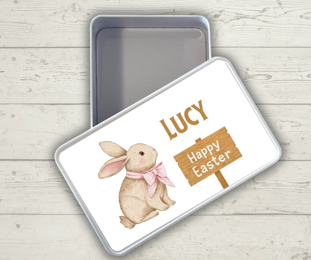 Personalised Easter Bunny Keepsake Tin